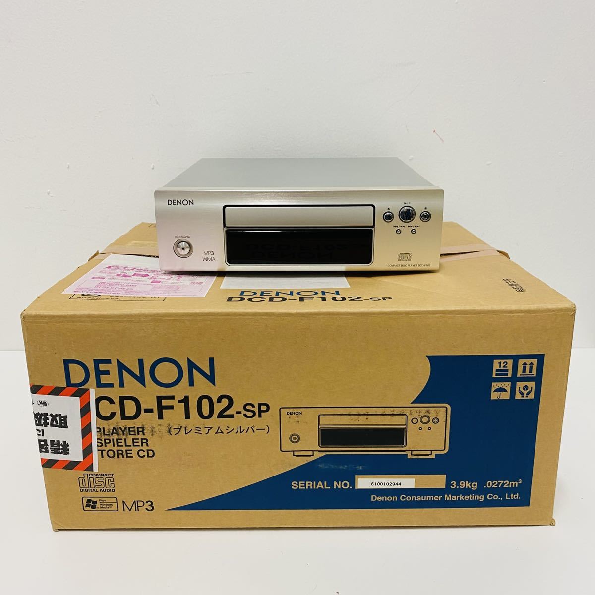 DENON CDプレーヤー DCD-F102 メンテナンス済み 動作品｜Yahoo!フリマ