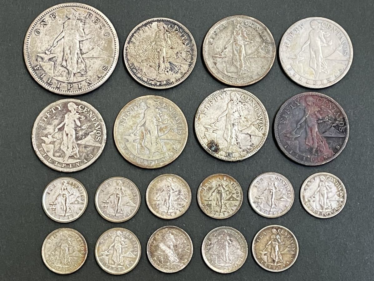 古銭 フィリピン 1ペソ銀貨 コイン 1907年 コレクション 外国銭 硬貨