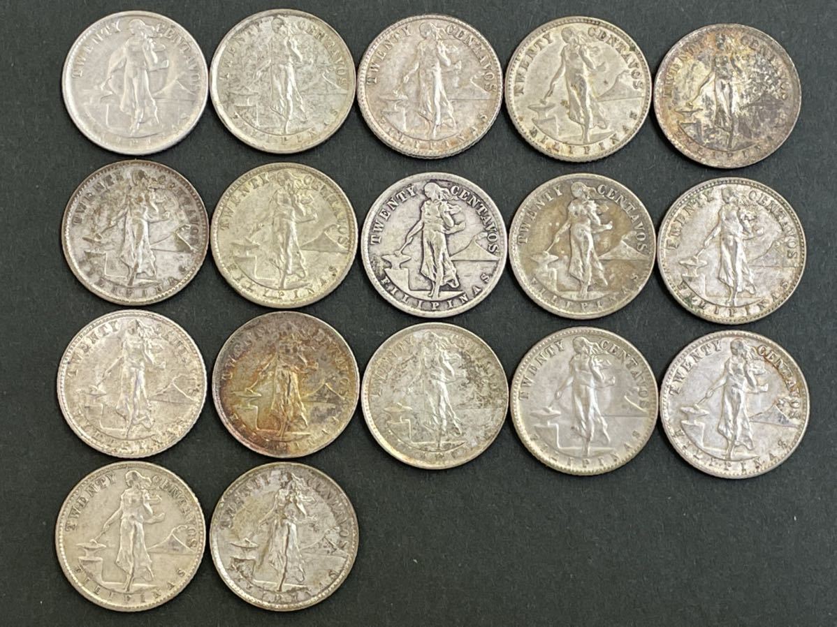 古銭 フィリピン 1ペソ銀貨 コイン 1907年 コレクション 外国銭 硬貨