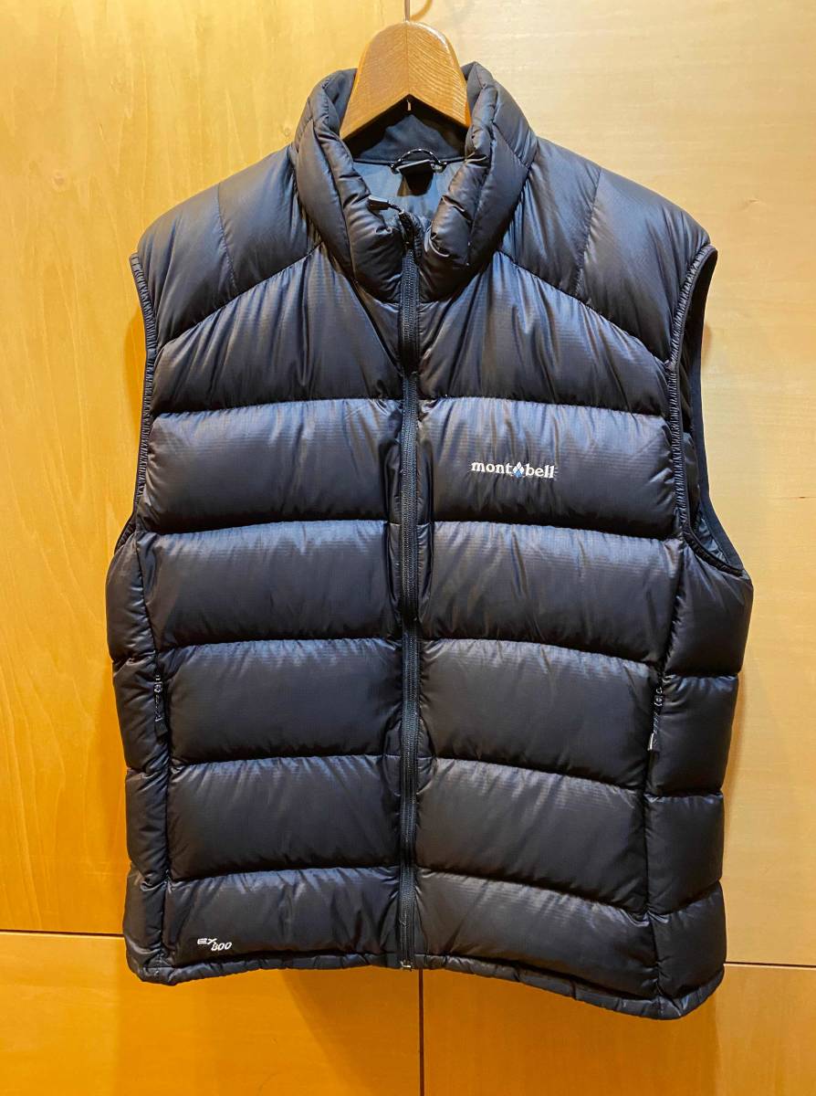 mont-bell モンベル ダウンベスト EX800 XL サイズ 黒 