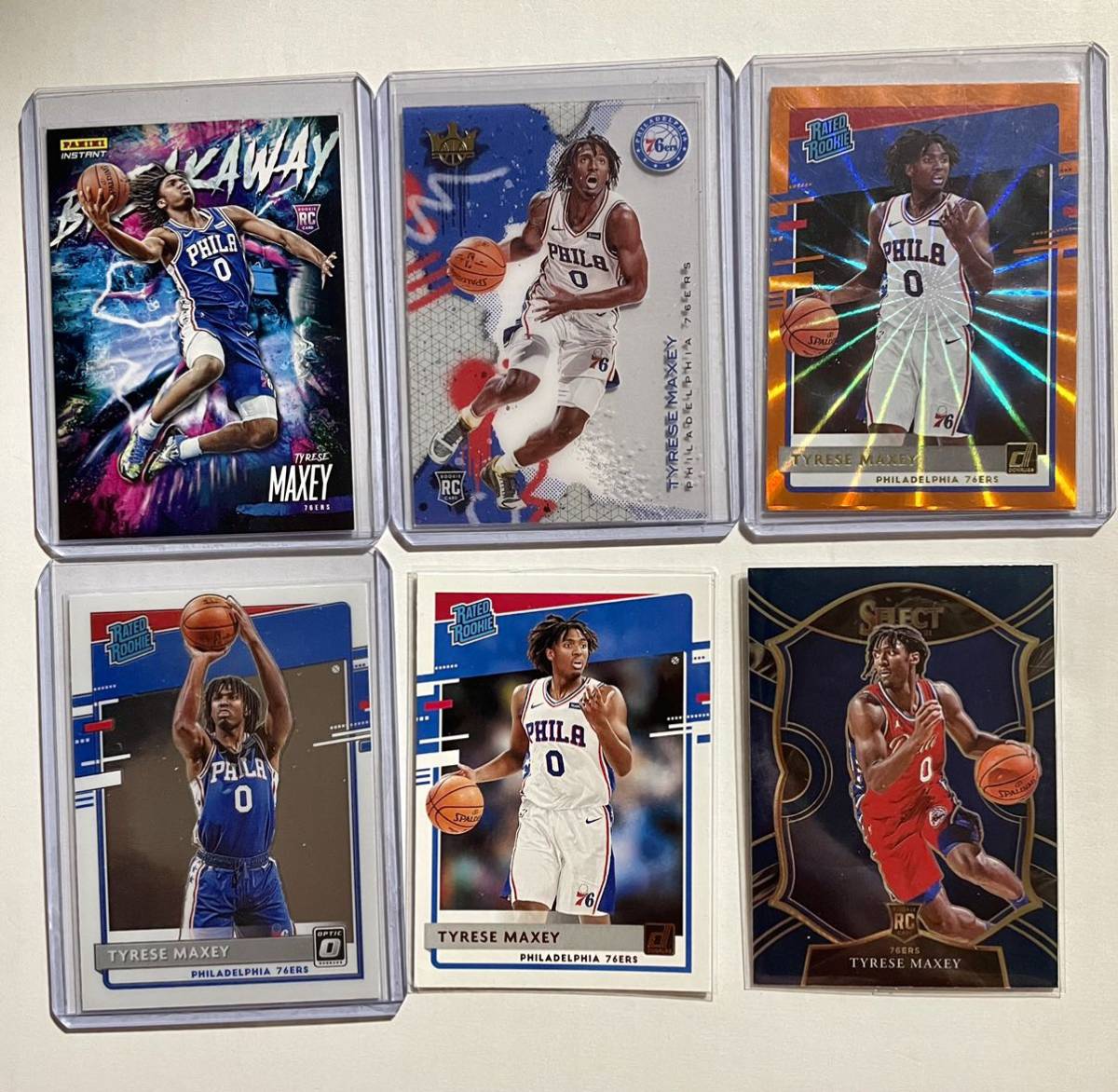 Tyrese Maxey Panini #76 THREADS Debut 高騰6枚 Tyrese Maxey Rookie 