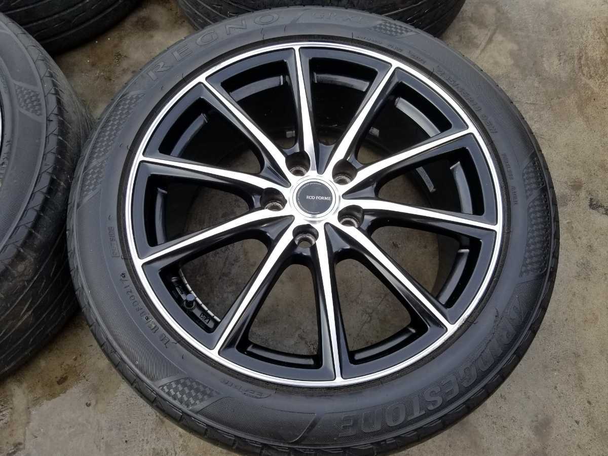 BRIDGESTONE ECO FORME CRS15 18インチ 8J インセット45 5H 114.3 中古