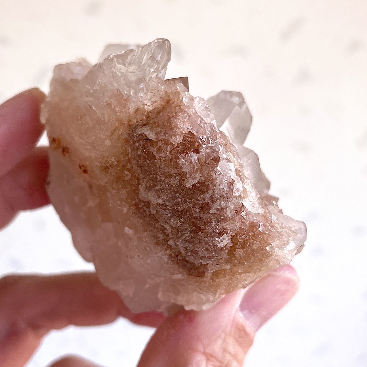 ヒマラヤ水晶 マニカラン ピンククォーツクラスター クリスタル 3