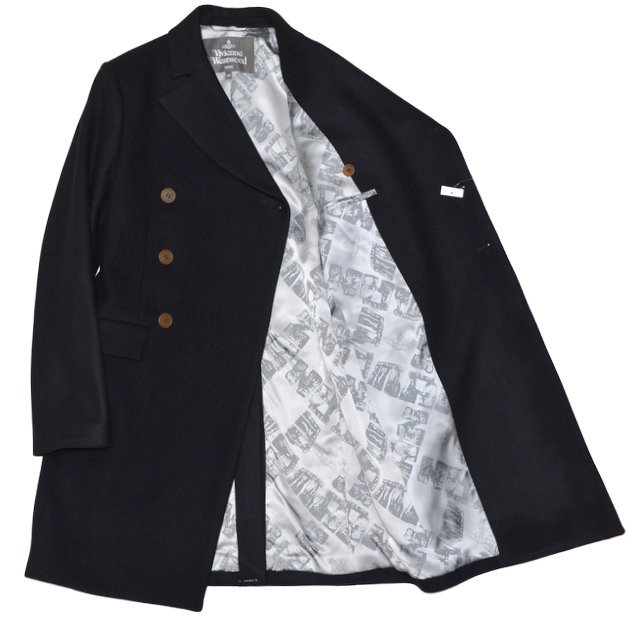 G*A様 希少vivienne westwood man Lサイズ チェスターコ 新品 Vivienne Westwood MAN ヴィヴィアンウエストウッドマン 冬
