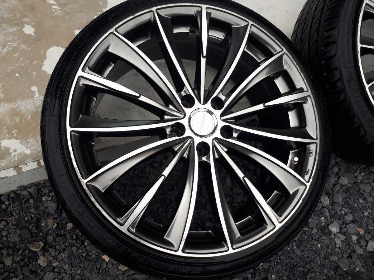 BIGWAY Leyseen 225/35ZR20 4本セット 18年製 20X8.5J +52 114.3 5穴 