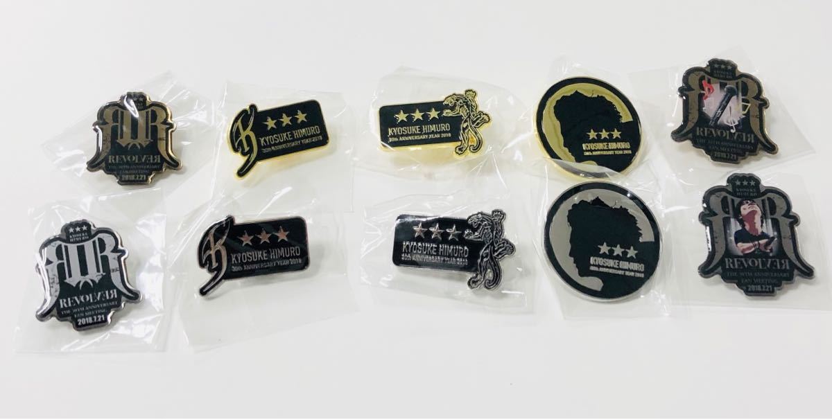 氷室京介 30th REVOLVER! 刺繡プリントCREWTシャツ! 新品! KYOSUKE