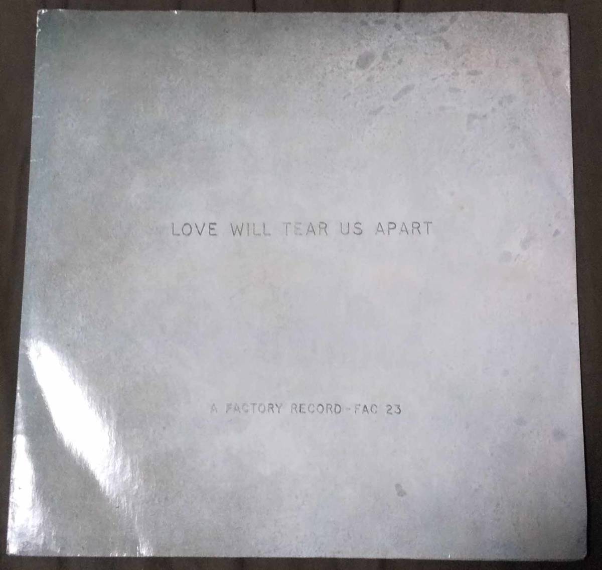JOY DIVISION - Love Will Tear Us Apart UK盤 7inch FAC 23 1980年