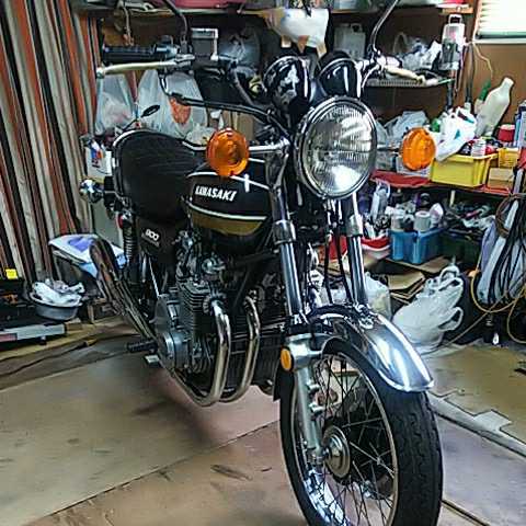 佐賀発 動画有り kawasaki (Z1) 900cc オートバイ 車検令和5年10月4日 走行距離26516マイル 74年7月製造 kawasakiサービスカード有ります_1