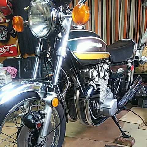 佐賀発 動画有り kawasaki (Z1) 900cc オートバイ 車検令和5年10月4日 走行距離26516マイル 74年7月製造 kawasakiサービスカード有ります_2