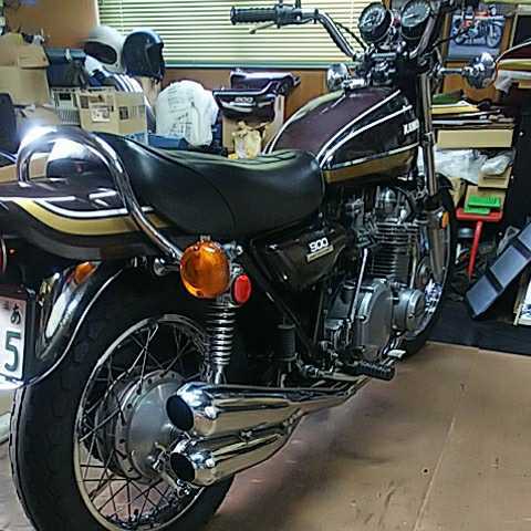 佐賀発 動画有り kawasaki (Z1) 900cc オートバイ 車検令和5年10月4日 走行距離26516マイル 74年7月製造 kawasakiサービスカード有ります_3