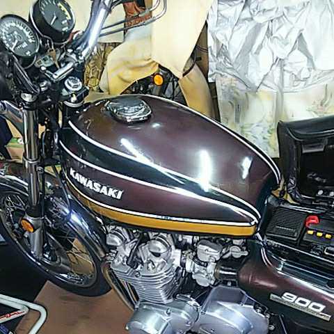 佐賀発 動画有り kawasaki (Z1) 900cc オートバイ 車検令和5年10月4日 走行距離26516マイル 74年7月製造 kawasakiサービスカード有ります_7
