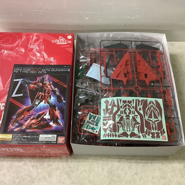 1円～ MG 1/100 GUNDAM EVOLVE../9 ゼータガンダム3号機P2型 レッド・ゼータ 1&frasl;100 ゼータガンダム3号機B型 GUNDAM レッド・ゼータ」再販 ゼータガンダム3号機P2型 ガンプラ「MG」シリーズでゼータガンダム3号機B型グレイ・ゼータが初