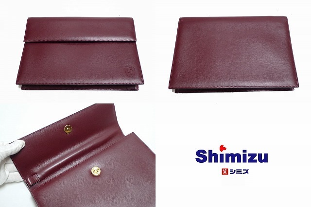 Cartier】極美品 カルティエ マストライン レザー セカンドバッグ