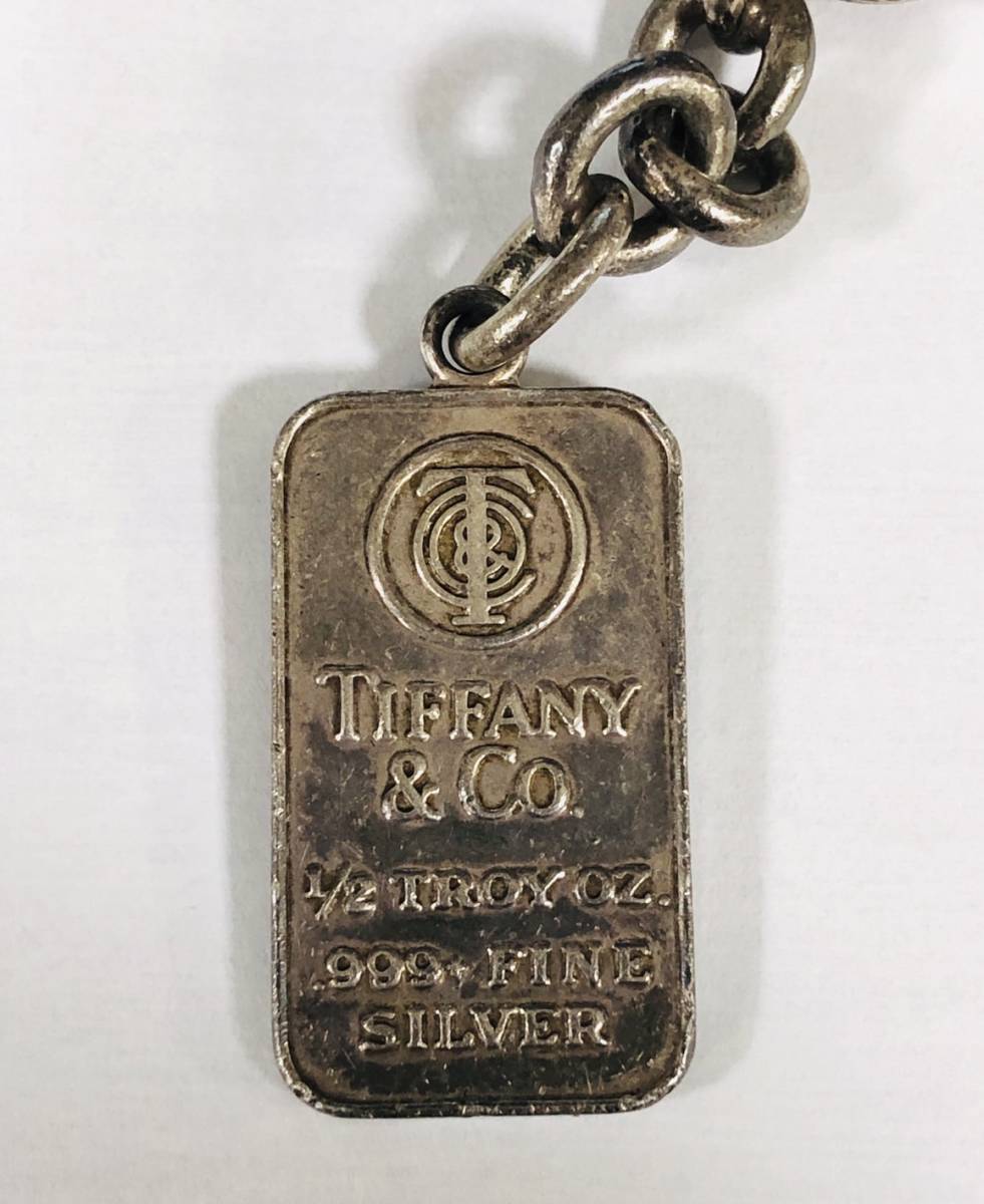 【新品，新作登場】 F5546 1円 TIFFANY & CO. ティファニー 999 FINE インゴット チャーム SV925 シルバー キーリング アクセサリー(ティファニー)｜売買されたオークション情報、yahooの商品情報をアーカイブ公開 - オ ティファニー