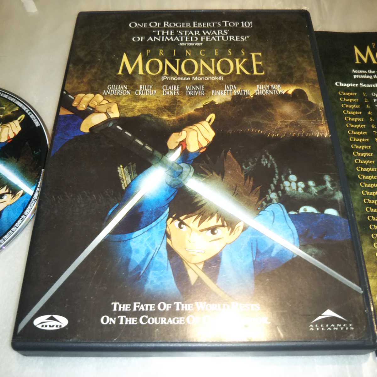 Princess Mononoke もののけ姫 北米版DVD NTSC Region 1 海外版 カナダ 