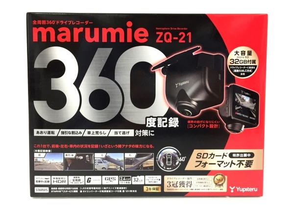 ユピテル 36 ZQ-21 0度 全方向対応 ドライブレコーダー Q-21A