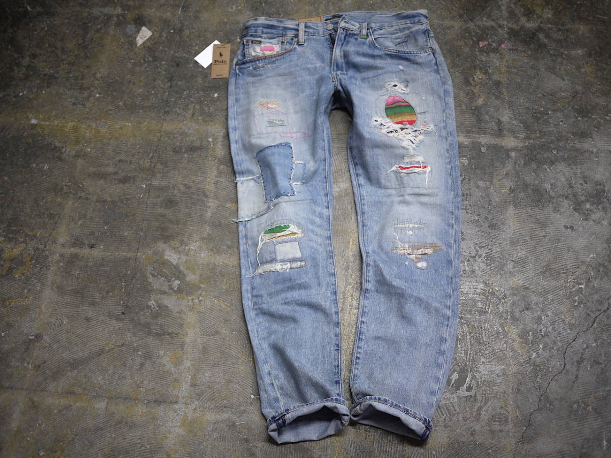BTS ジミン着】正規新品 36/32 Polo Ralph Lauren SULLIVAN REPAIRED