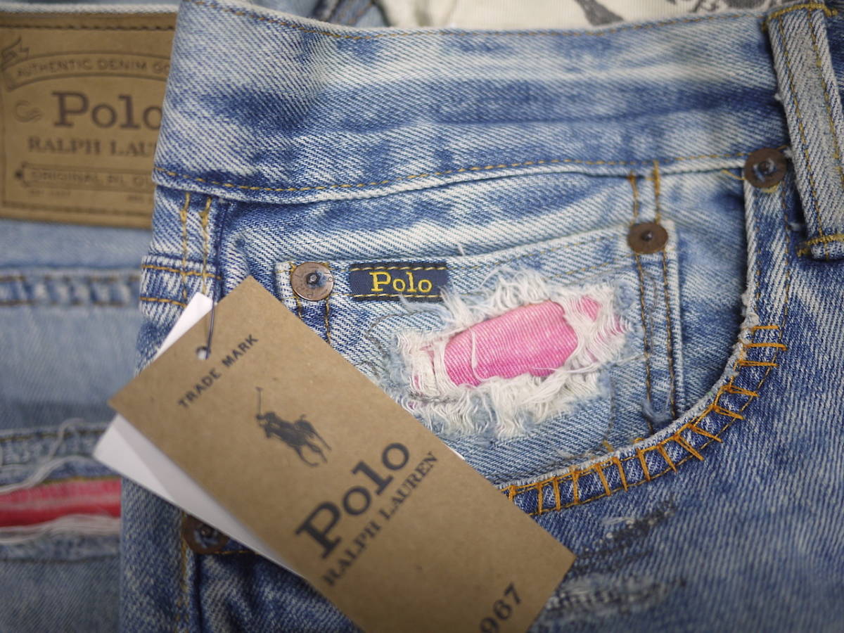 BTS ジミン着】正規新品 36/32 Polo Ralph Lauren SULLIVAN REPAIRED
