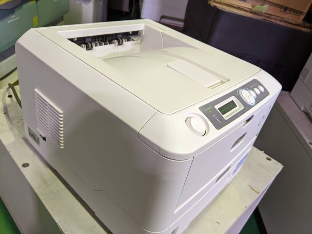富士通 A4モノクロページプリンタ Printia LASER XL-4280 カウント 109216枚/ドラム/トナー付属 動作OK