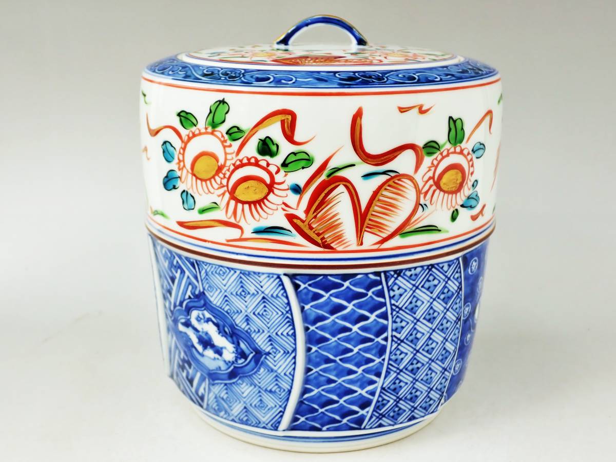 茶道具 平安稲葉七宝花瓶 共箱 数量限定，品質保証】 平安幸風 造 赤絵