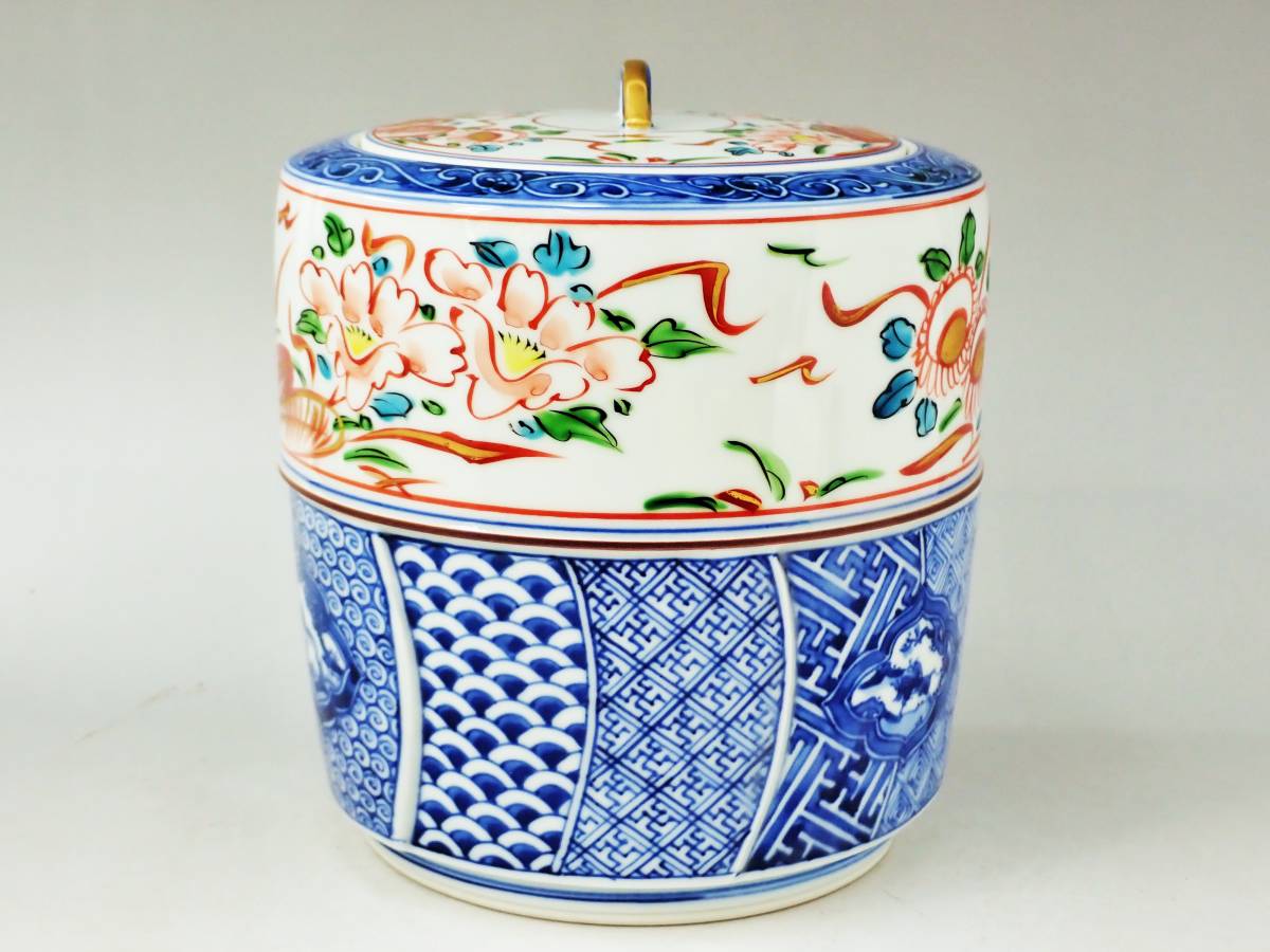 平安幸風 造 赤絵祥瑞 水指 共箱/茶道具 K58 【公式通販】