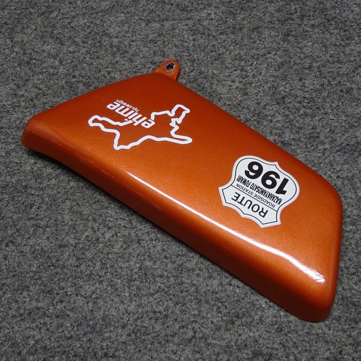 250TR 純正左右サイドカバー 塗装済み メタリックオレンジ(カワサキ用 