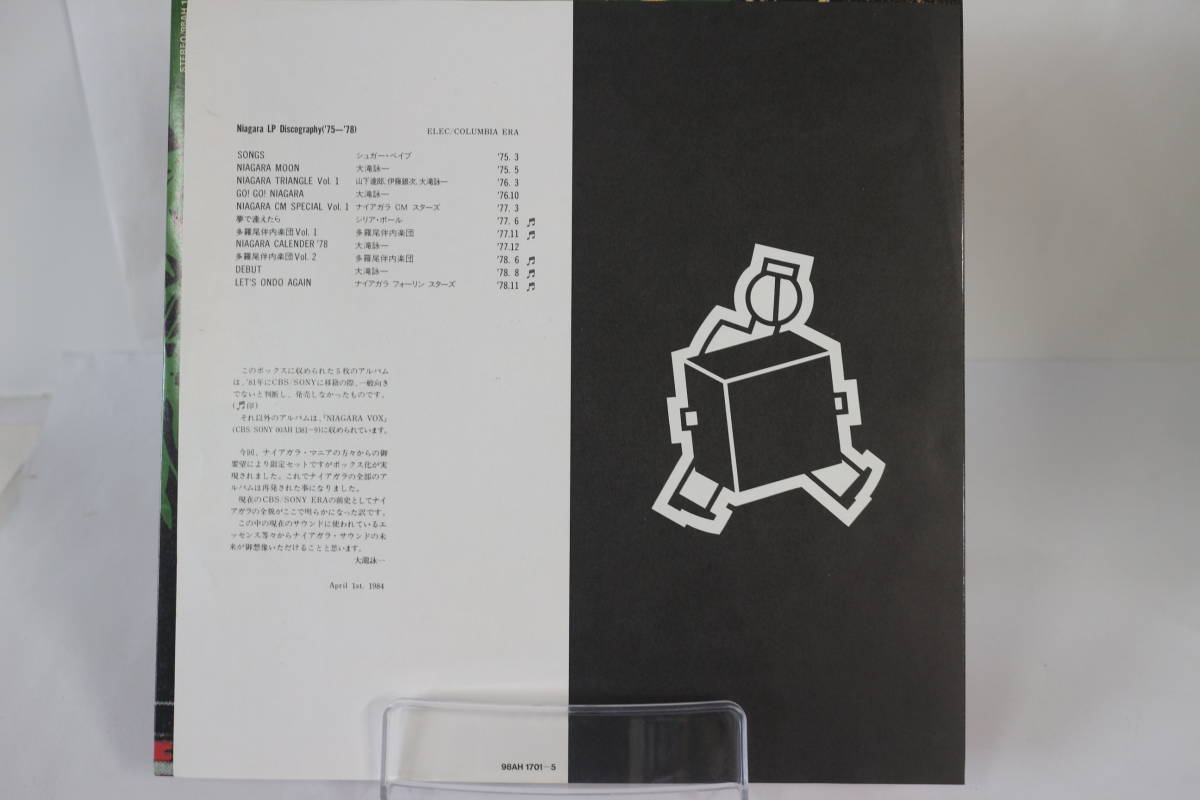 TK0897LP] LP NIAGARA BLACK VOX 超激レア！ 大滝詠一五枚組 レコード 