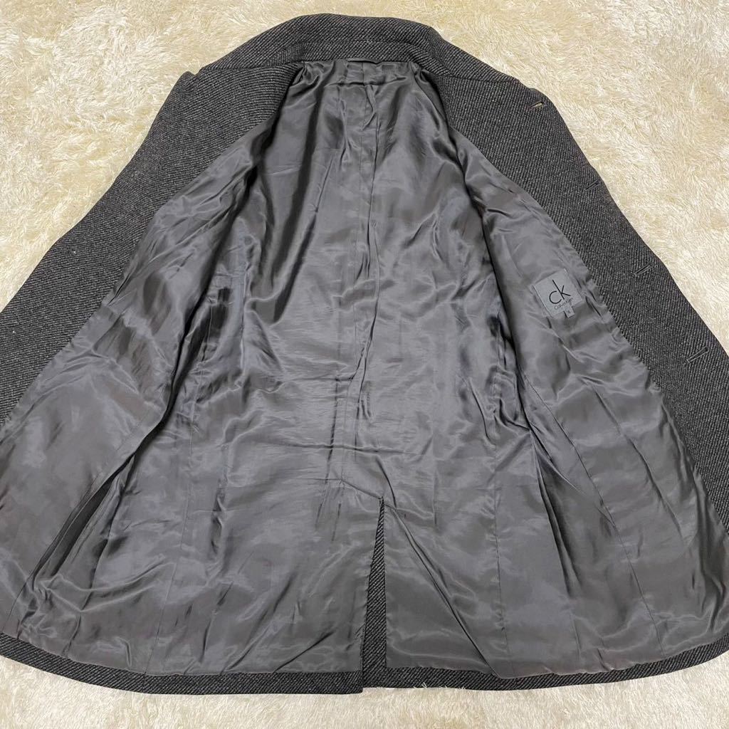 希少XLサイズ】極美品 Calvin Klein カルバンクライン ウール ステン  