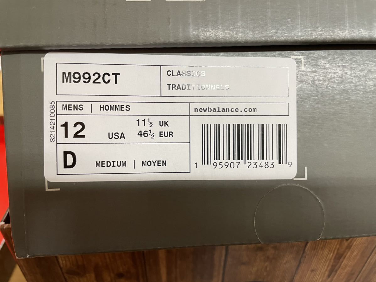 国内未発売 30cm New Balance x Concepts M992CT スペシャルボックス