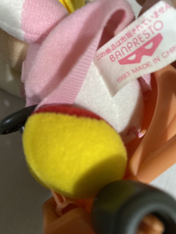 正規品】 スーパーマリオカート ぬいぐるみ ピーチ姫 中古タグ付き