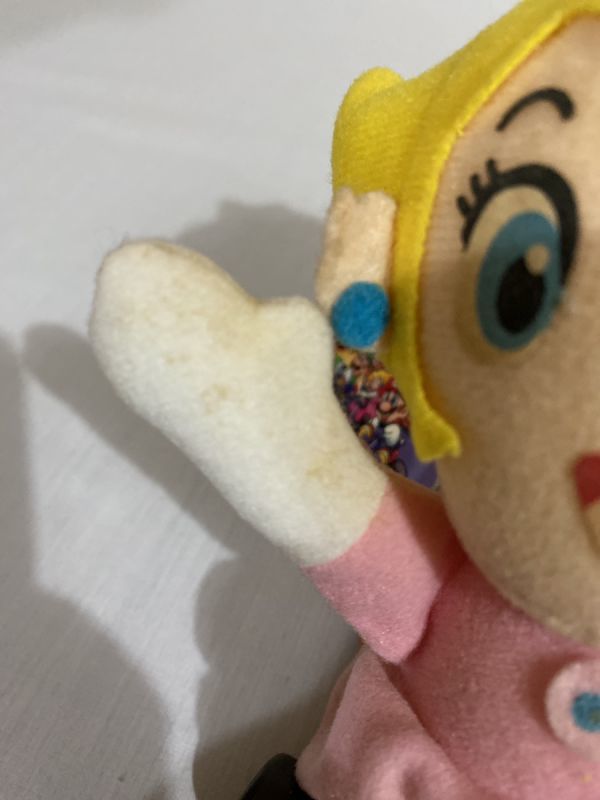 正規品】 スーパーマリオカート ぬいぐるみ ピーチ姫 中古タグ付き