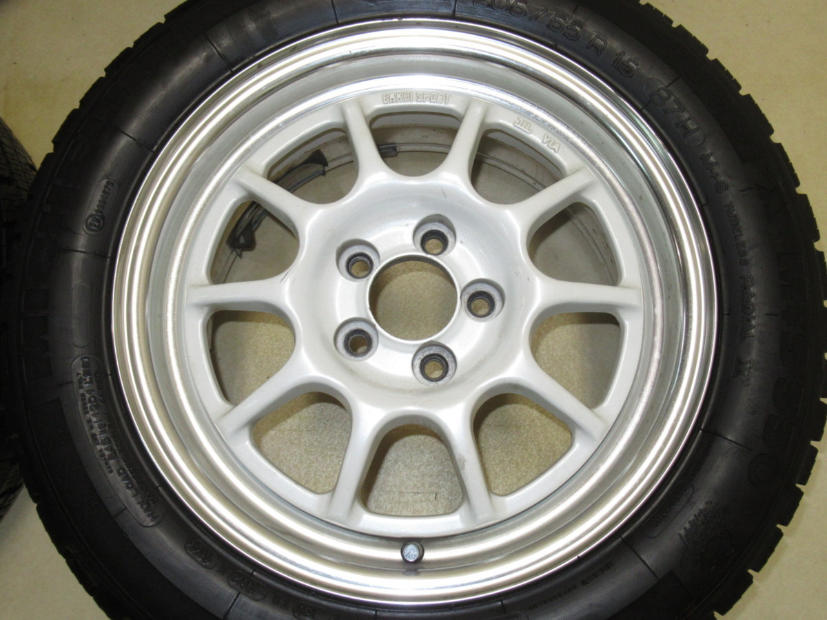 ENKEI Sport 7J-15 off+43 pcd100/5H MICHELIN M+S330 205/55R15 