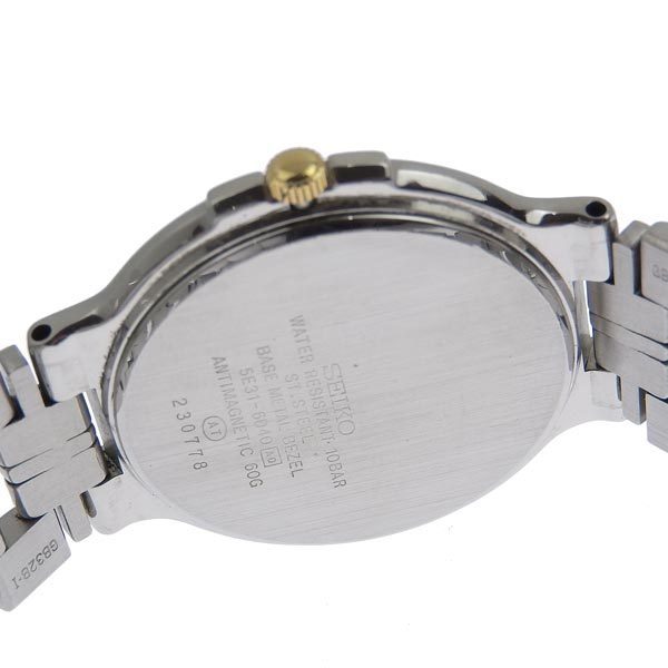 1円☆03楽市☆ SEIKO セイコー ドルチェ メンズ クォーツ 腕時計 5E31
