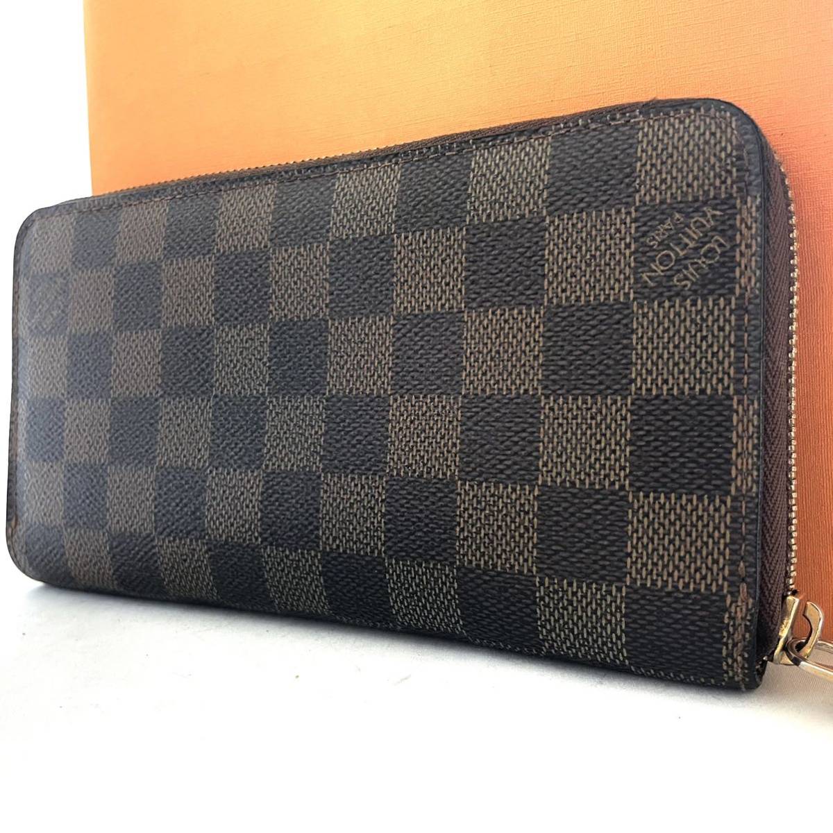 美品 ルイヴィトン ダミエ ジッピーウォレット LV ラウンドファスナー  