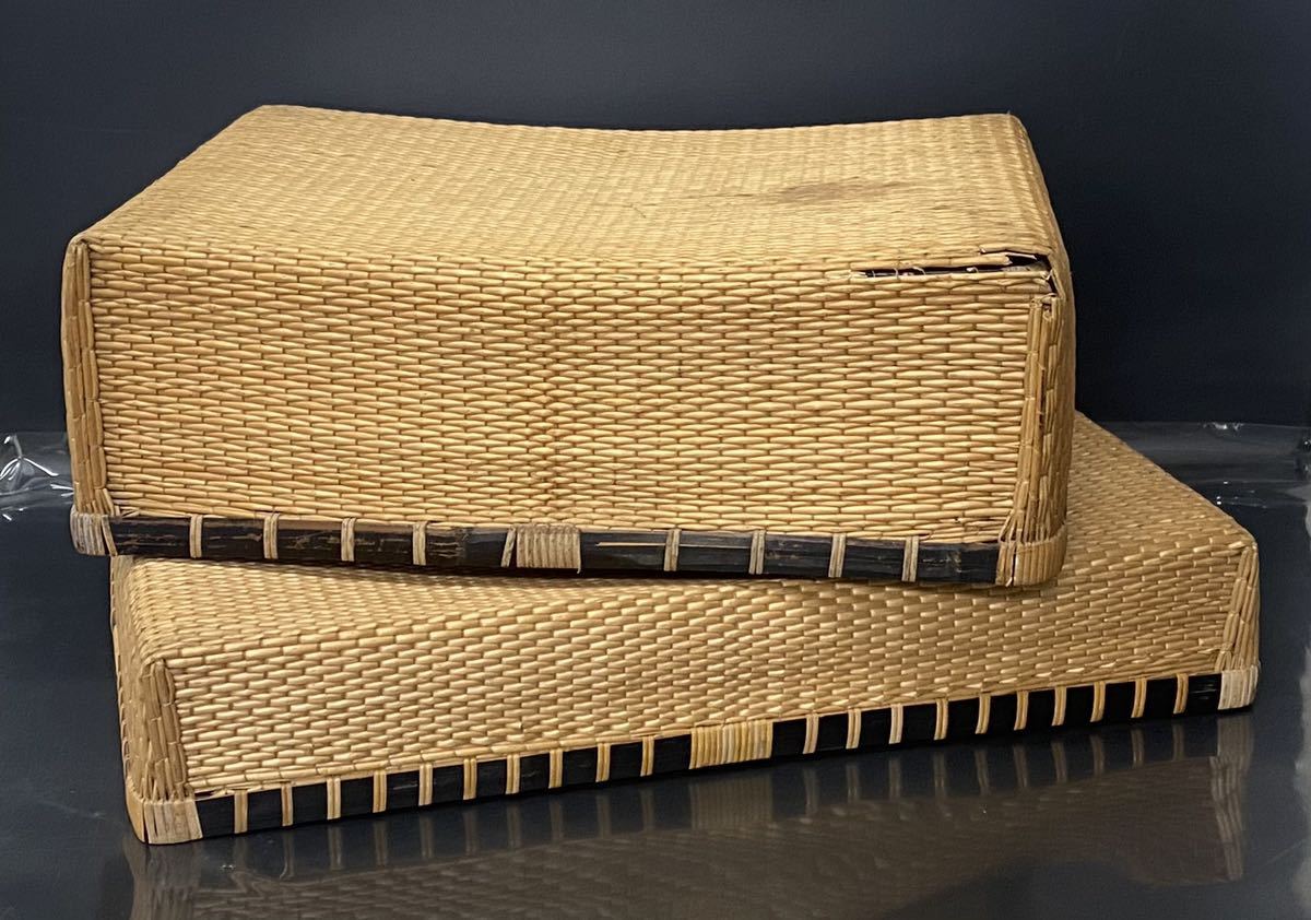 レトロ 柳行李 2個セット やなぎこうり 葛籠 つづらかご 道具入れ