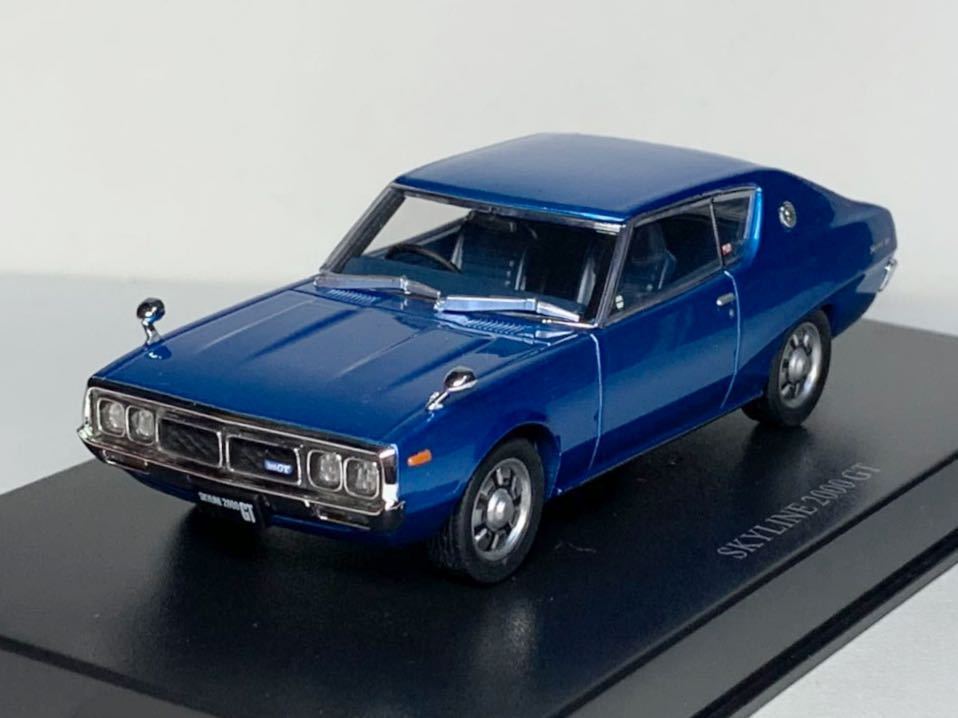 DISM 1/43 日産 スカイライン HT ケンメリ 2000GT ブルーメタリック 