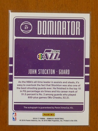 Auto Jazz Nba Stockton ジョン ストックトン サイン John Panini Utah Www Mayfloweracademy Org