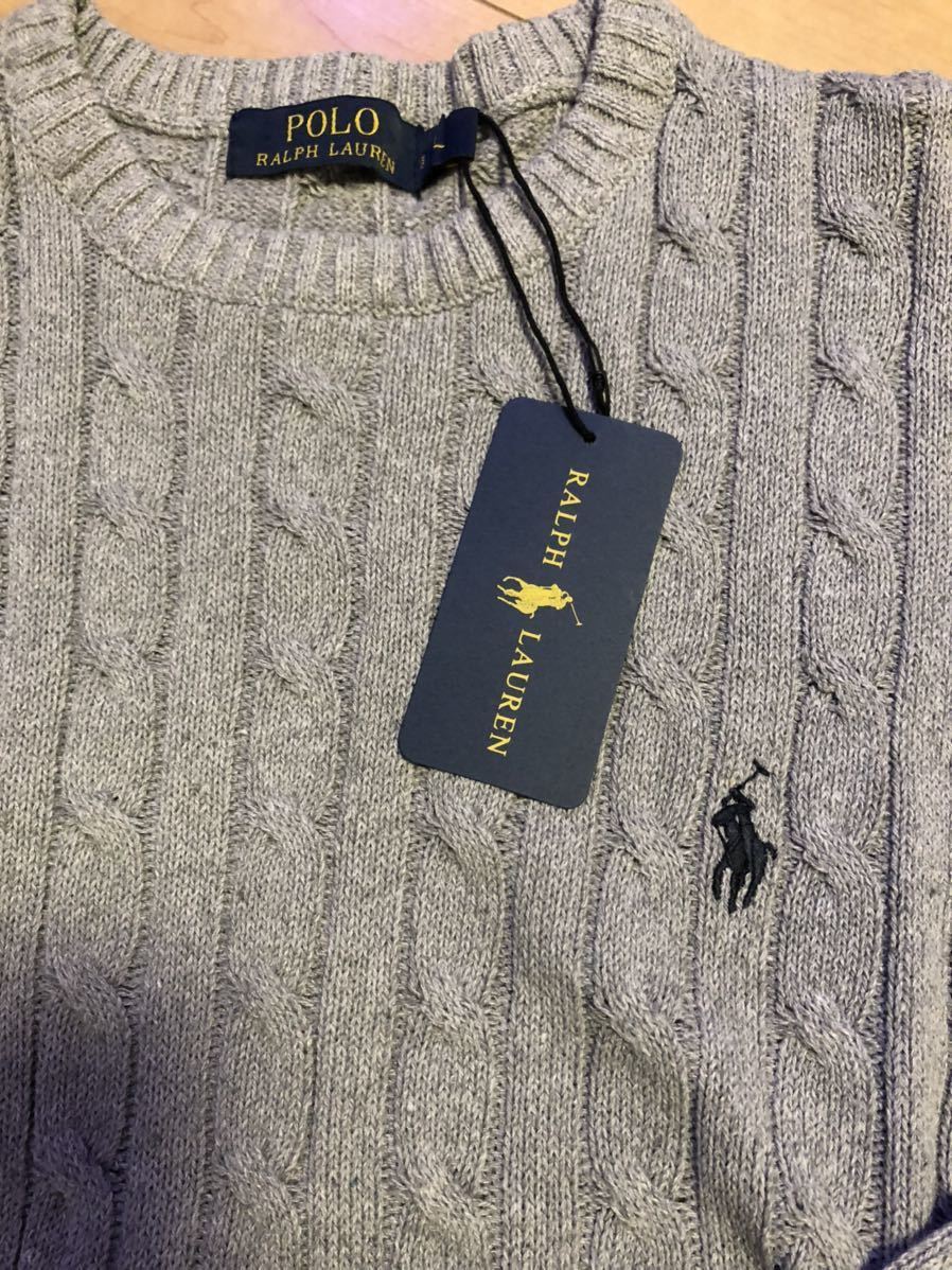 1円スタート ポロラルフローレン ニット セーター ケーブルニット L グレー メンズ レディース 長袖セーター 売買されたオークション情報 Yahooの商品情報をアーカイブ公開 オークファン Aucfan Com