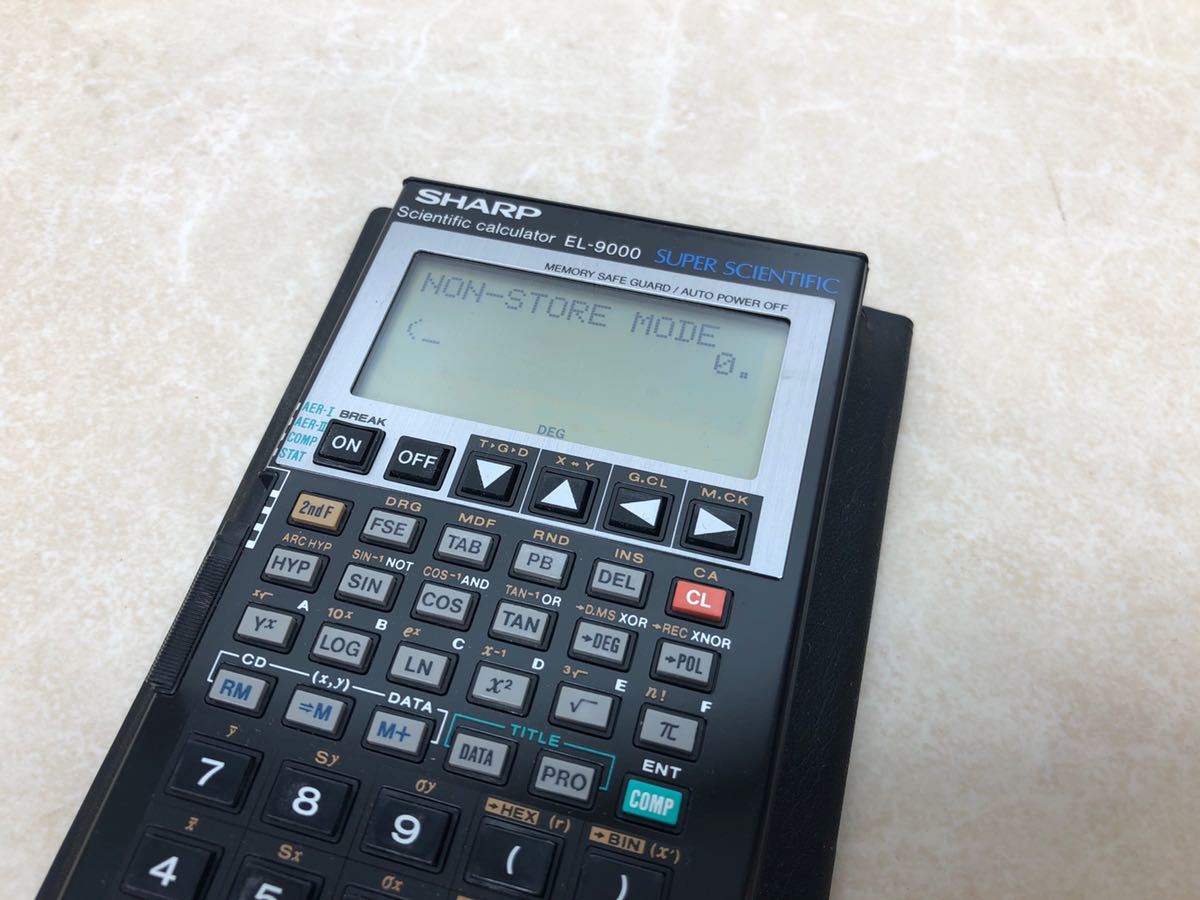 シャープ 関数電卓 EL-9000_2