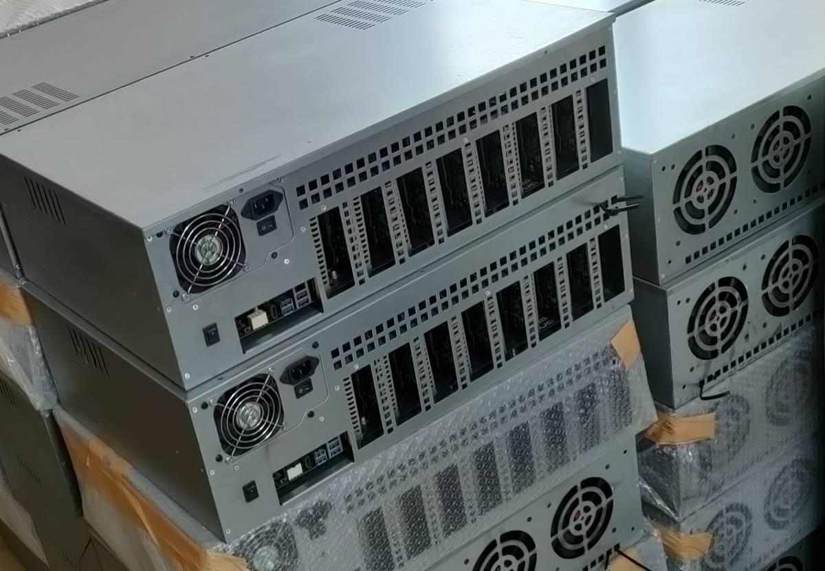 引取】マイニングリグ 10台セット（グラボ無し）電源2000W