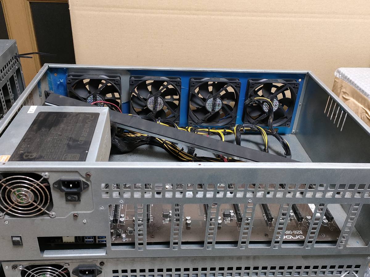 引取】マイニングリグ 10台セット（グラボ無し）電源2000W