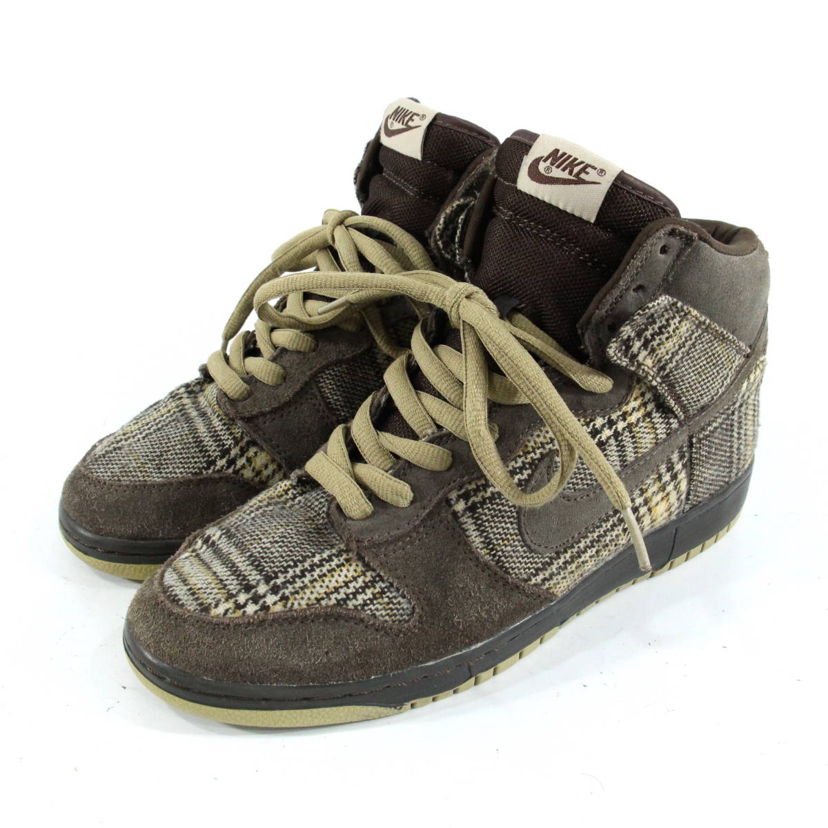 SB Nike High Tweed Dunk DUNK TWEED Pack NIKE Pro HIGH Brown Size 