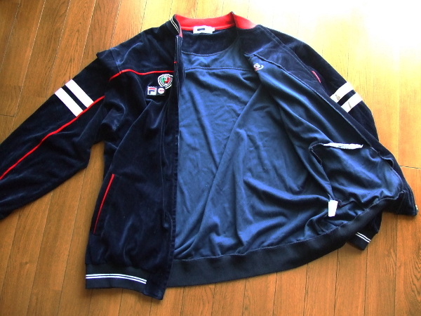 XXL☆フィラFILA☆ベロア ジャージ上下セットアップ ビッグシルエット