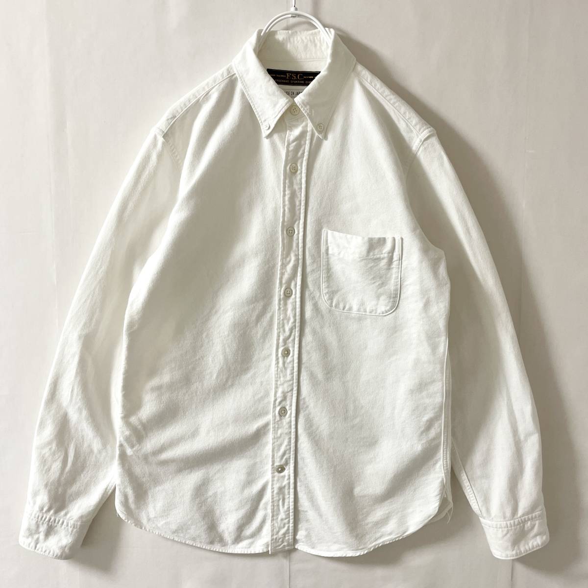 お買い得，大人気 FREEMANS SPORTING CLUB size S 日本製 フィッシャーマンズスポーティングクラブ オックスフォードボタンダウンシャツ 白 ホワイト(長袖シャツ)｜売買されたオークション情報、yahooの商品情報をア 長袖シャツ