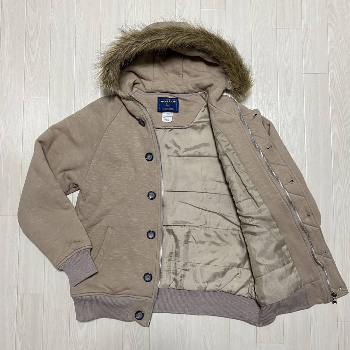 E06 ウールリッチ【防寒性抜群】WOOLRICH ファー付きブルゾン 