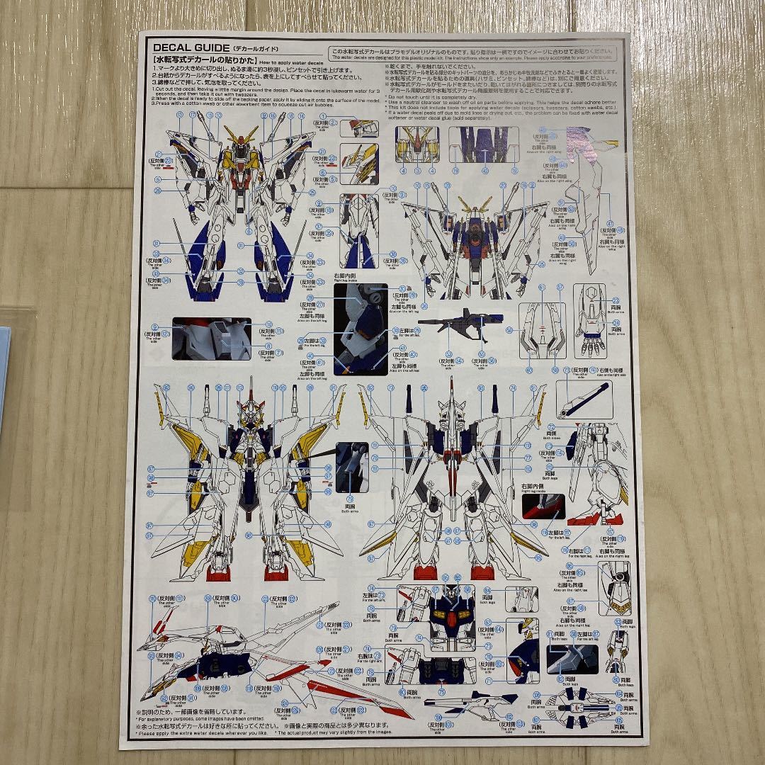 HG クスィーガンダム&ペーネロペー用 水転写式デカール バンダイ製