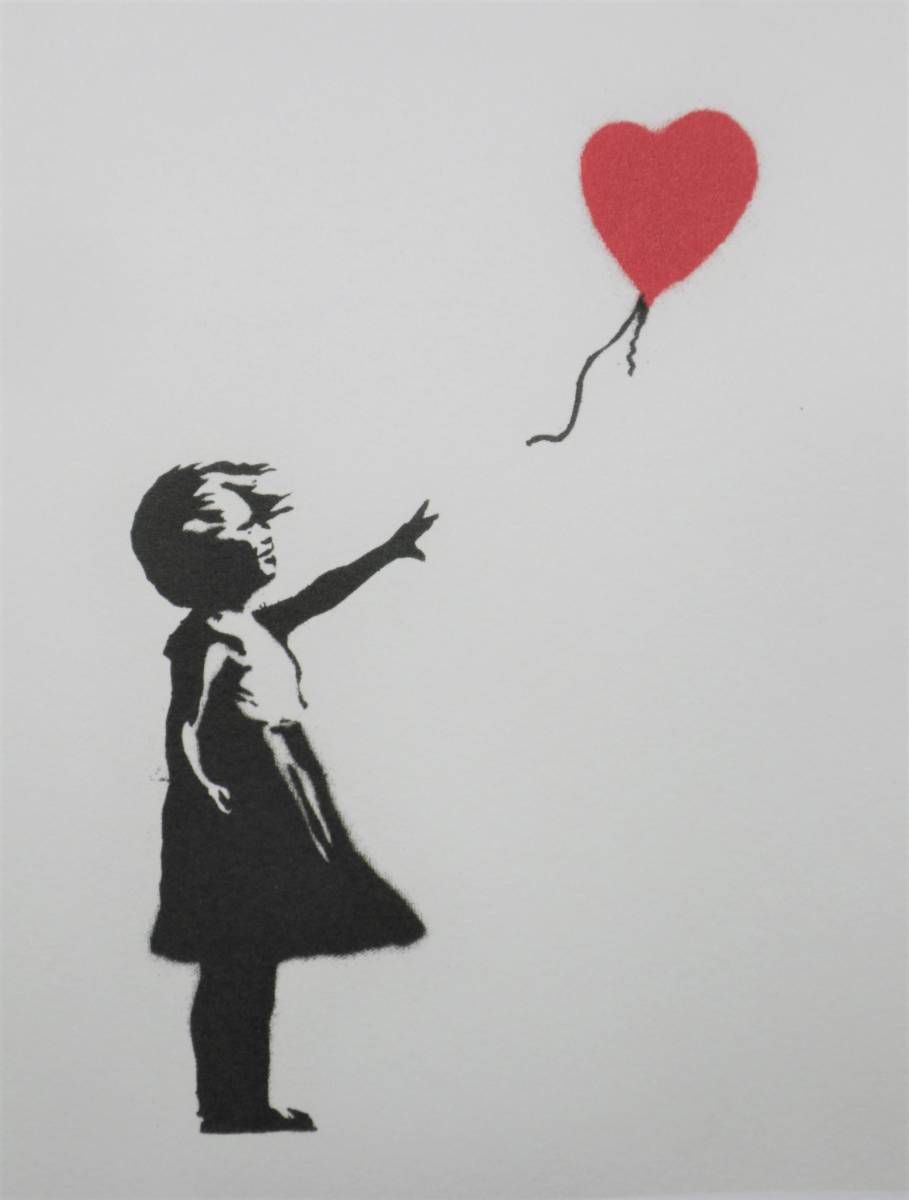 バンクシー Banksy (Girl with Balloon) 少女と風船☆限定数販売☆販売 