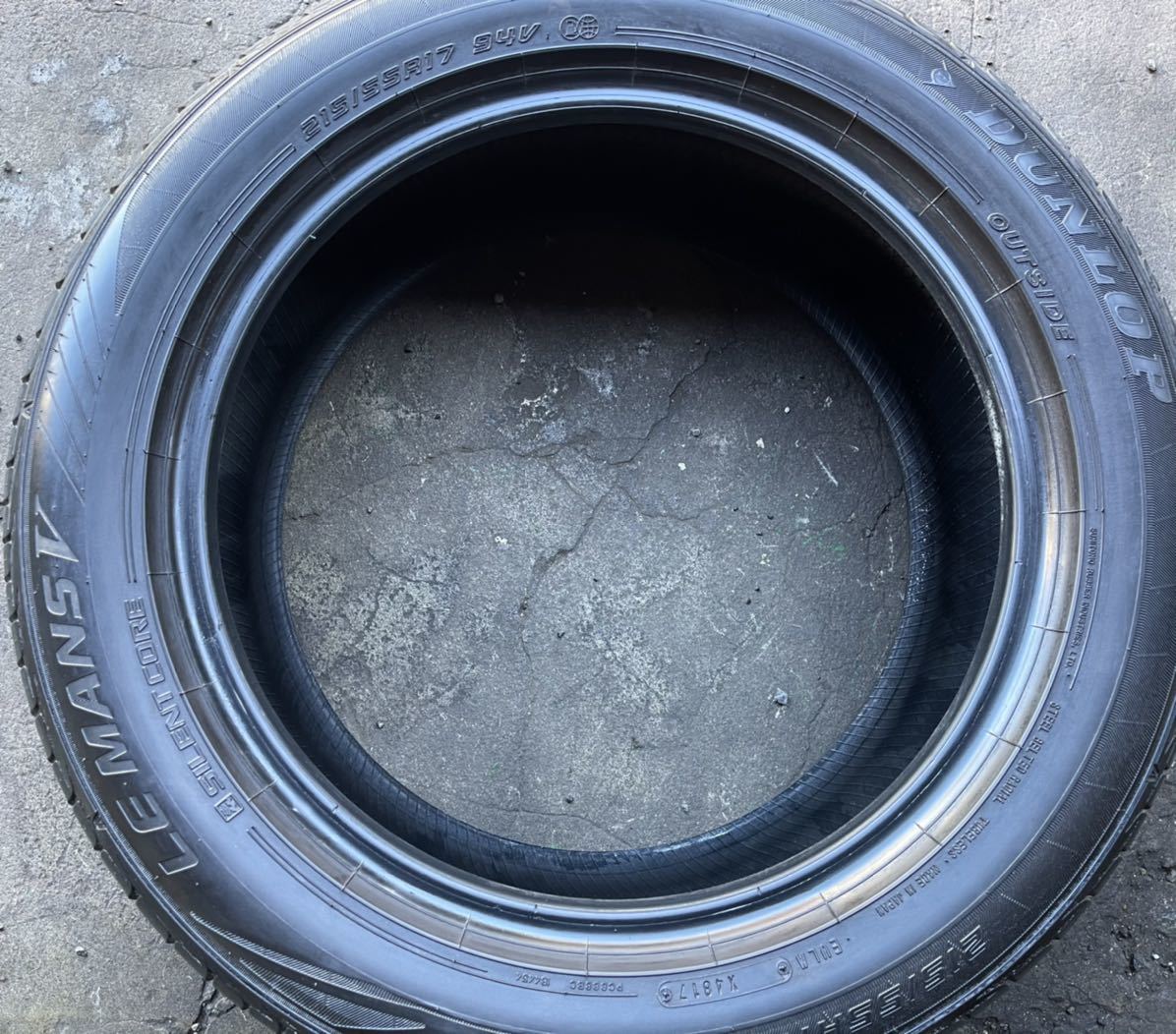215&frasl;55R17 MANS LE 94V V+ ダンロップ DUNLOP : | ダンロップ(DUNLOP) 94vの通販 215／55r17 タイヤの通販 V 4本 サマー