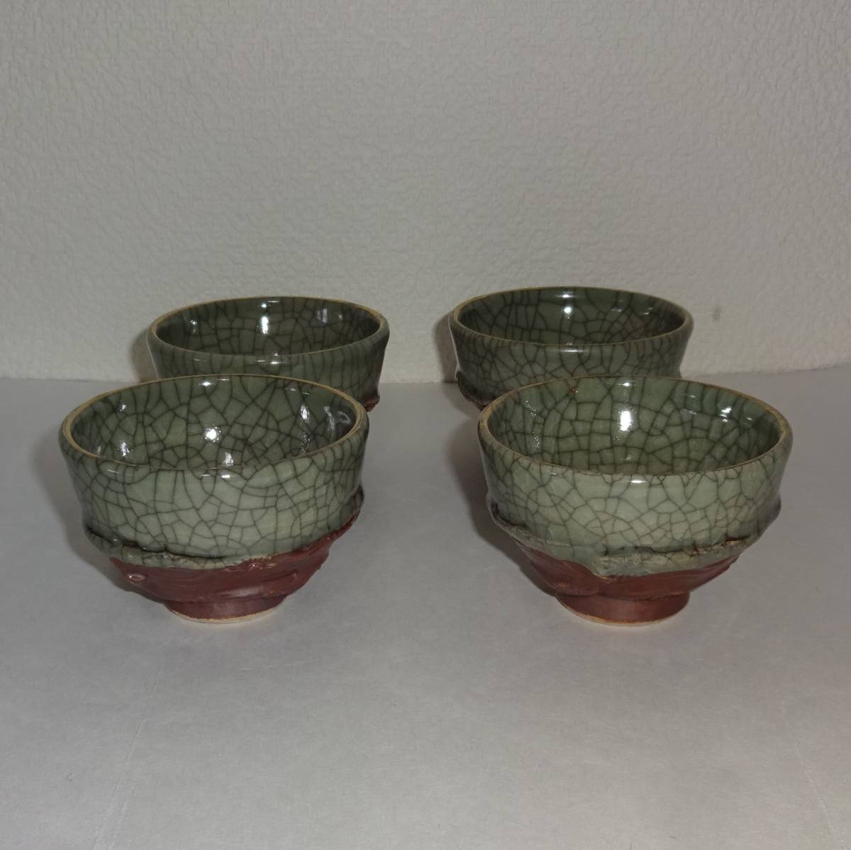 相馬焼吉忠　ぐい呑み4客　酒器？茶器？