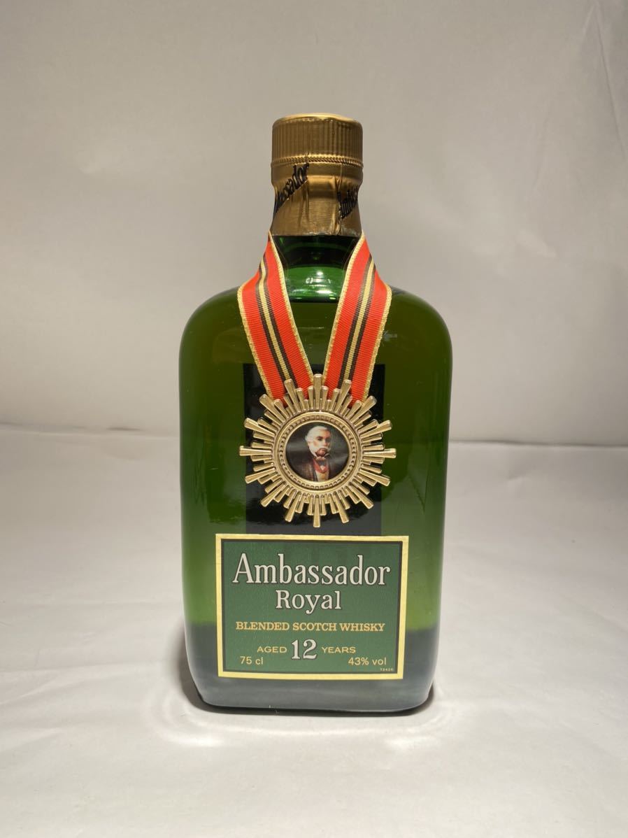 アンバサダー ロイヤル 12年 スコッチウイスキー 未開封＋ディスプレイ船付き 未開栓】Ambassador Royal アンバサダー ロイヤル 12年 スコッチ